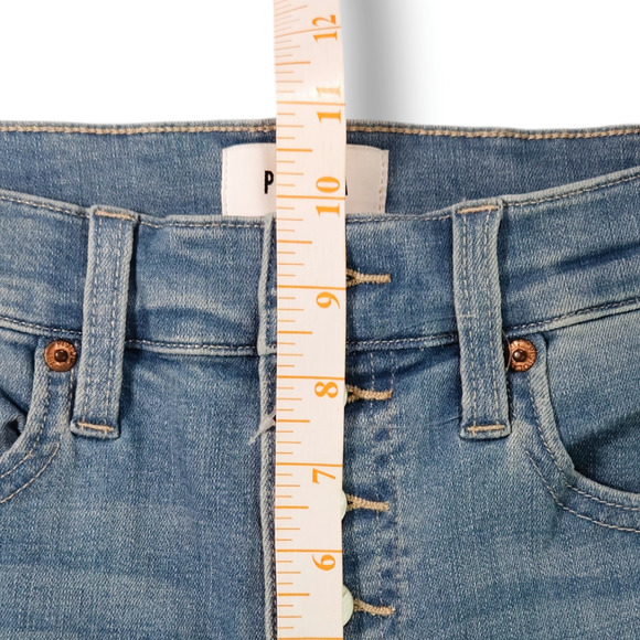 NWOT Pistola Aline High-Rise Button Fly Denim Skinny Ankle Jeans Sz. 26x27 Blue - Picture 5 of 8